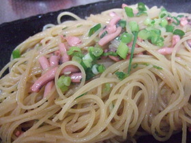 絶品☆塩辛ペペロンチーノ♪