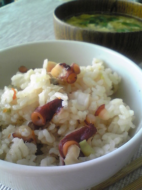 飽きない★たこの炊き込みご飯
