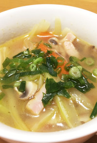 病の家人のための野菜スープ