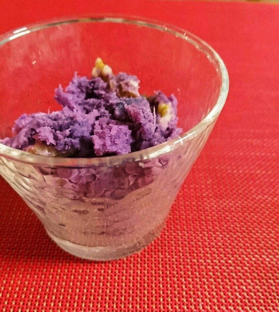 簡単☆紫いもと胡桃あえサラダの画像