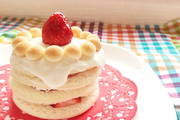 一歳 食パンで簡単お誕生日ケーキ レシピ 作り方 By シオシナモン クックパッド