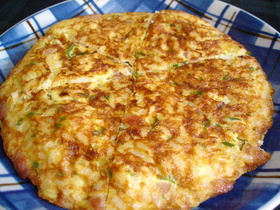 混ぜて焼くだけ★簡単★焼きオムライス