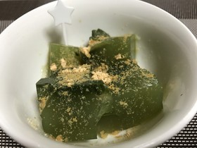 フルーツ青汁をアレンジ★青汁寒天?!