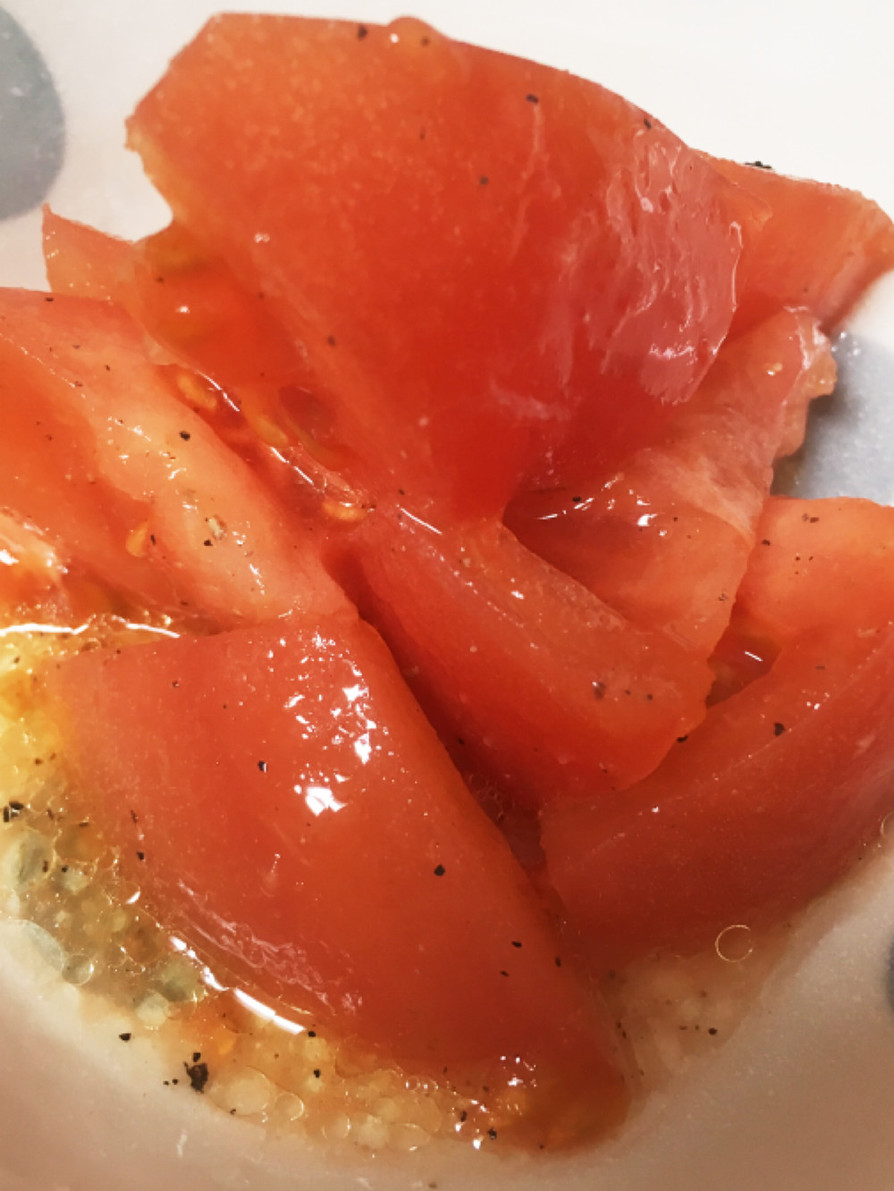 フレッシュトマトの簡単サラダの画像