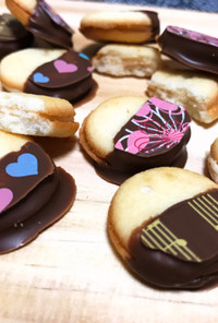 バレンタイン♡転写シートでチョコクッキー