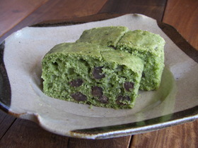 卵・乳なし♪抹茶大納言パウンドケーキ