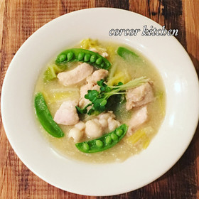 グルテンフリー鶏肉と白菜のクリーム煮