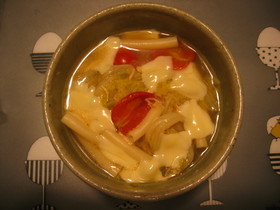 ☆白菜のスープパスタ&離乳食☆