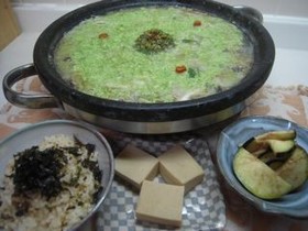 鮮やか☆枝豆のチゲ