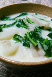 ⅲカブの豆乳スープ