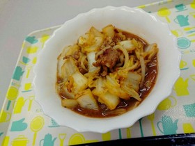 豚肉と白菜の味噌炒め