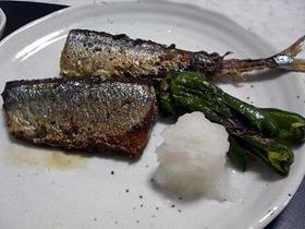 秋刀魚のバター醤油焼き