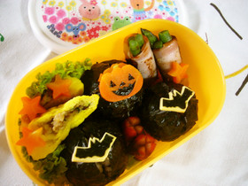 ハロウィンのキャラ弁