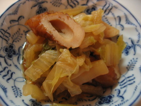 だし味がしみてる 白菜とちくわの煮びたし