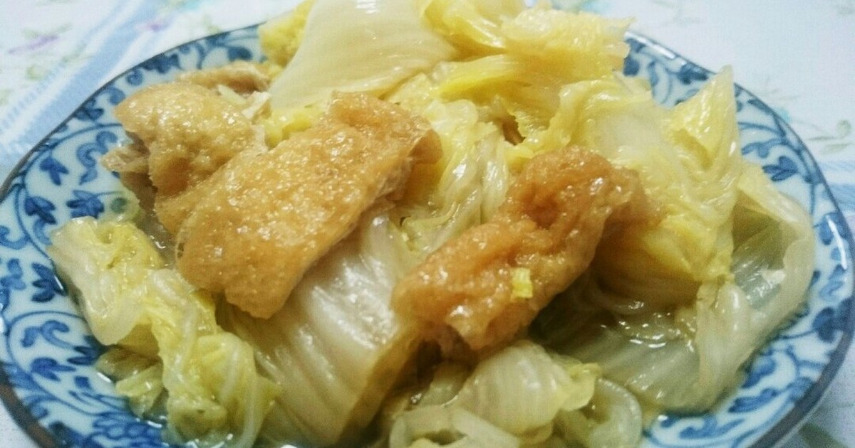 超簡単 白菜と油揚げの煮浸し By Naoばあさん クックパッド 簡単