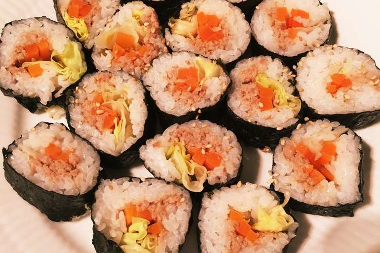 離乳食完了期ok 恵方巻き風のり巻き レシピ 作り方 By Momoko1021 クックパッド 簡単おいしいみんなのレシピが360万品