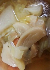 生姜が効いてる野菜スープ