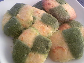 サクサク☆抹茶とかぼちゃのクッキー
