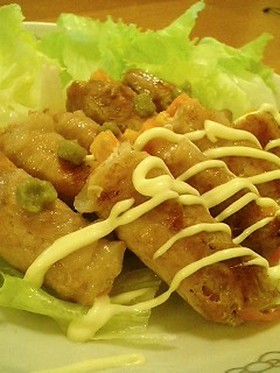 マヨにんじんクルクルロール♡柚子胡椒のせ