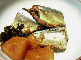 圧力鍋で♪骨まで食べれる!さんまの生姜煮
