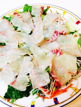 配合簡単☆帰宅してすぐ!鯛のカルパッチョ