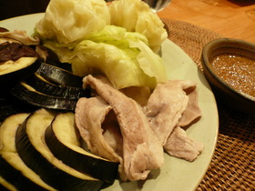 超簡単!野菜を食べる蒸し豚