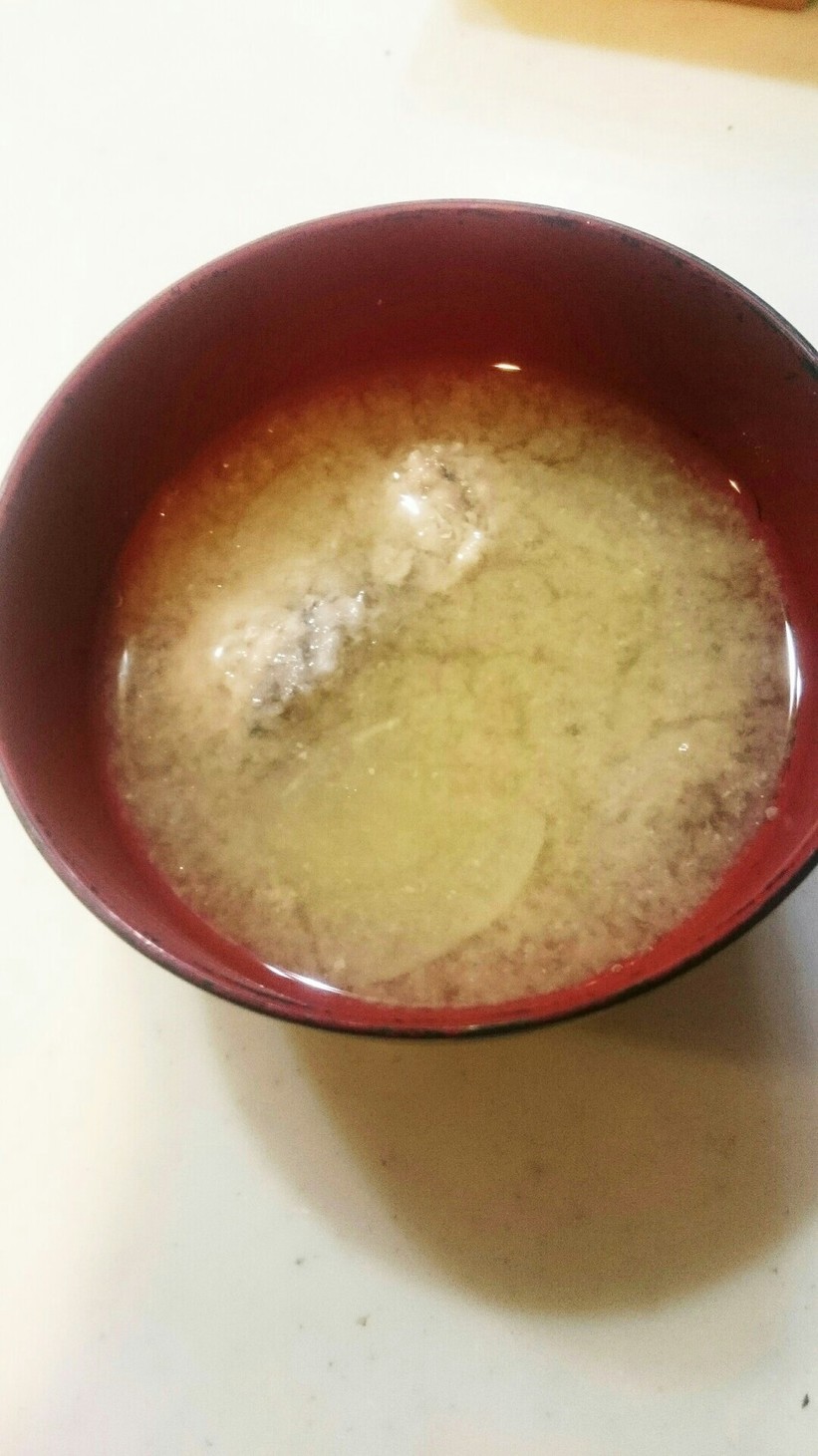 つみれと大根のお味噌汁の画像