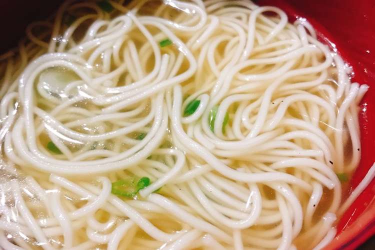 簡単 中華風にゅうめん そうめんアレンジ レシピ 作り方 By 手抜き丸 クックパッド