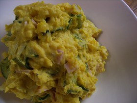 かぼちゃとポテトのハーフ&ハーフサラダ
