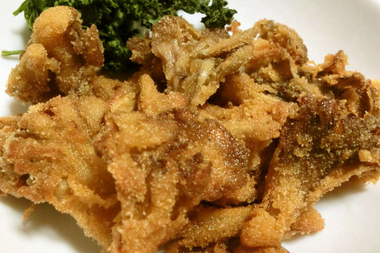 日清から揚げ粉で 簡単 舞茸の唐揚げ レシピ 作り方 By マレイン クックパッド