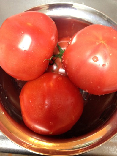 絶品！生トマトから作るトマトソースの写真