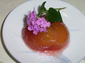 ワインカラーの無花果コンポート