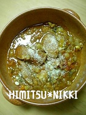 レンズ豆とソーセージ煮込☆野菜たっぷり☆