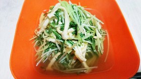 あっさり◎水菜と油揚げの京風炊いたん◎