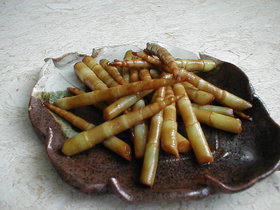 細竹の醤油みそバター☆冷めても美味しい
