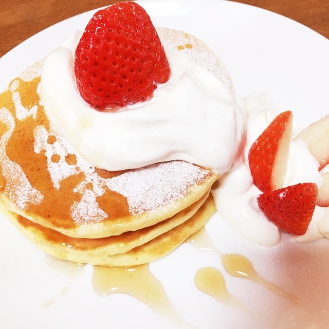 ホットケーキミックスでカフェ風パンケーキ レシピ 作り方 By Nao5 705 クックパッド 簡単おいしいみんなのレシピが359万品