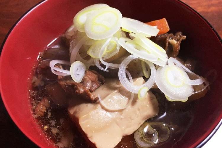 トロトロ 牛すじ肉の煮込み 肉豆腐風 レシピ 作り方 By かつみ 中野 クックパッド 簡単おいしいみんなのレシピが354万品