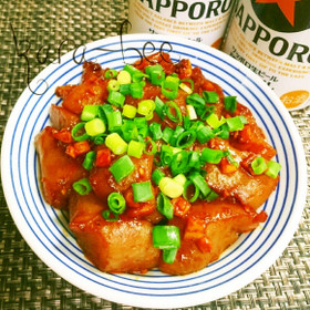 痩せつま♡こんにゃくの辛味噌ニンニク炒め