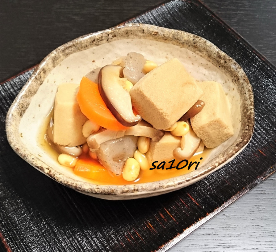 高野豆腐の五目煮の画像