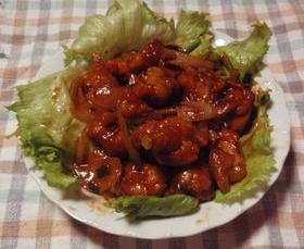 カラッと鶏肉!お野菜チリソース煮絡め☆