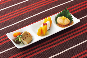 介護食 季節の食材やわらか三点盛り