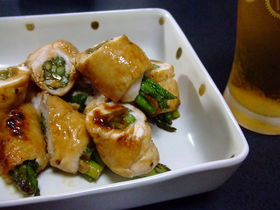 ☆鶏ササミのアスパラ巻き☆