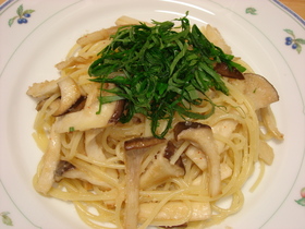 エリンギの明太子パスタ