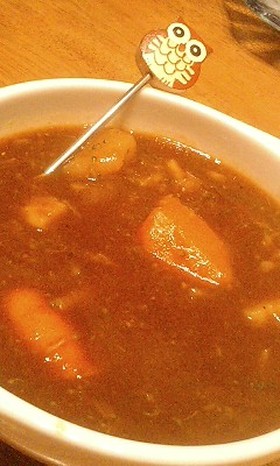 翌日カレー♪速攻ポトフの残り物で