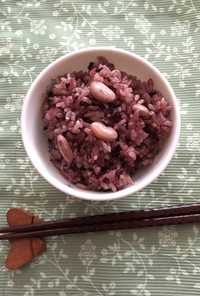 栄養満点☆玄米大豆ご飯
