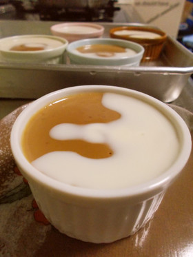 コーヒー味のパンナコッタ風デザート♡