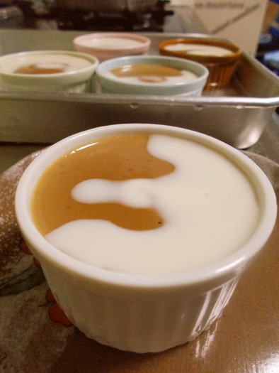 コーヒー味のパンナコッタ風デザート♡の写真