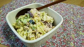 簡単おいしい☆キャベツと豆のデリ風サラダ