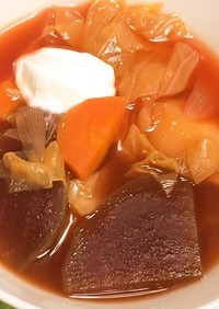 たっぷり野菜のボルシチ風スープ