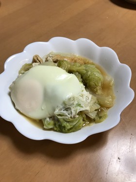 素朴な甘さ♡白菜・油揚げ・卵の煮物